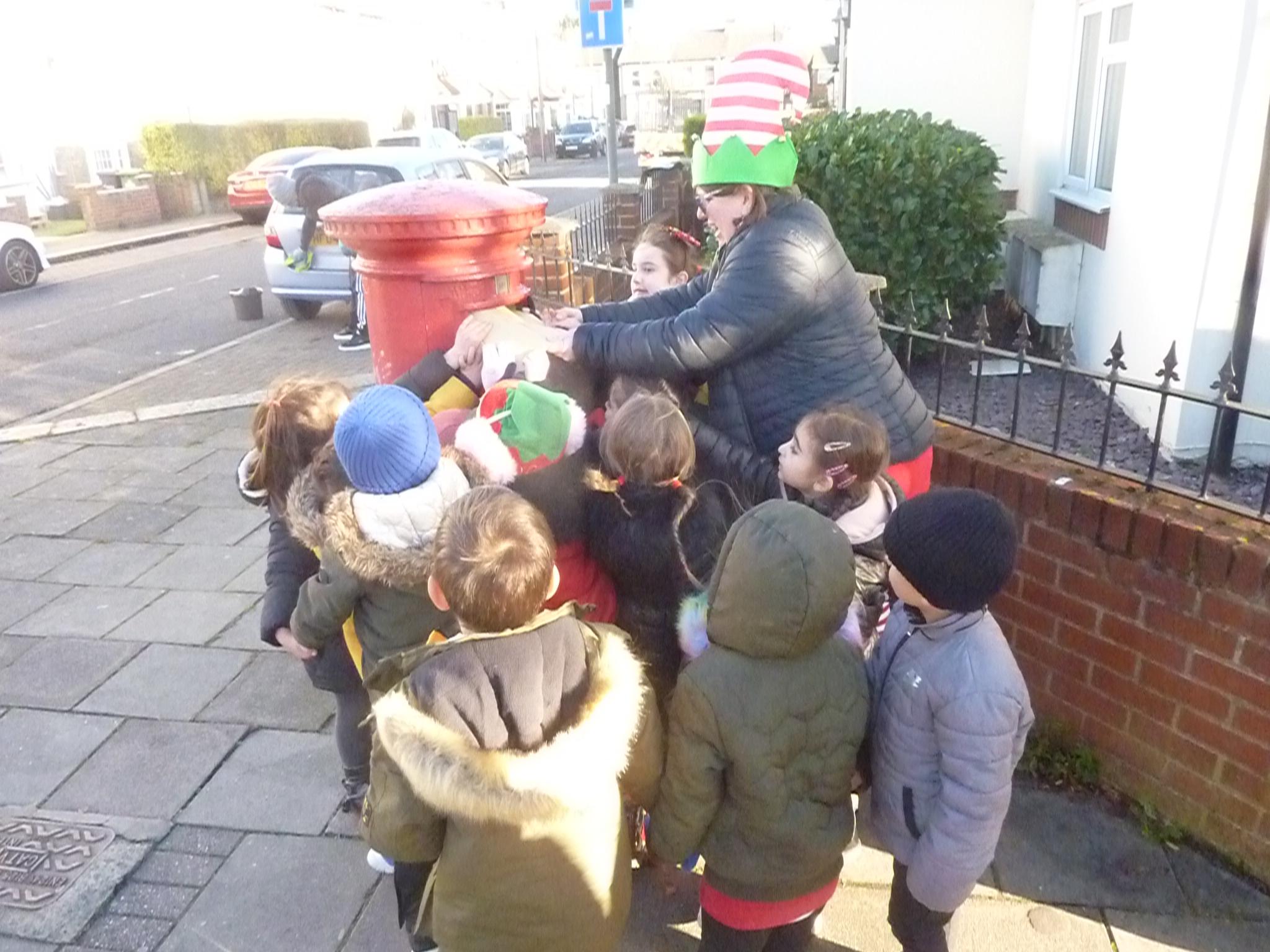 Sending our letters to Santa