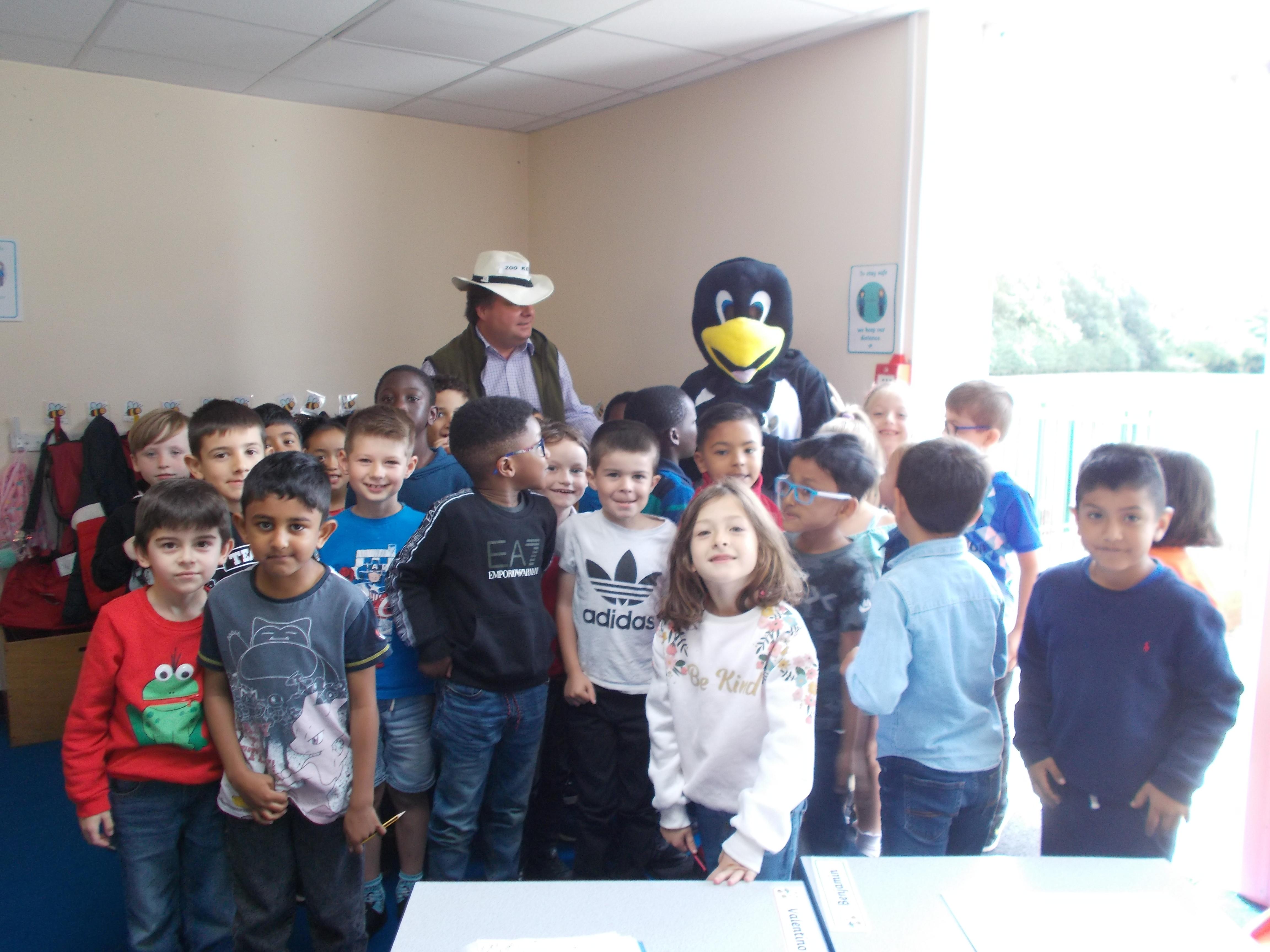 Roy the penguin and baby Tango came to visit the class. We were very excited!