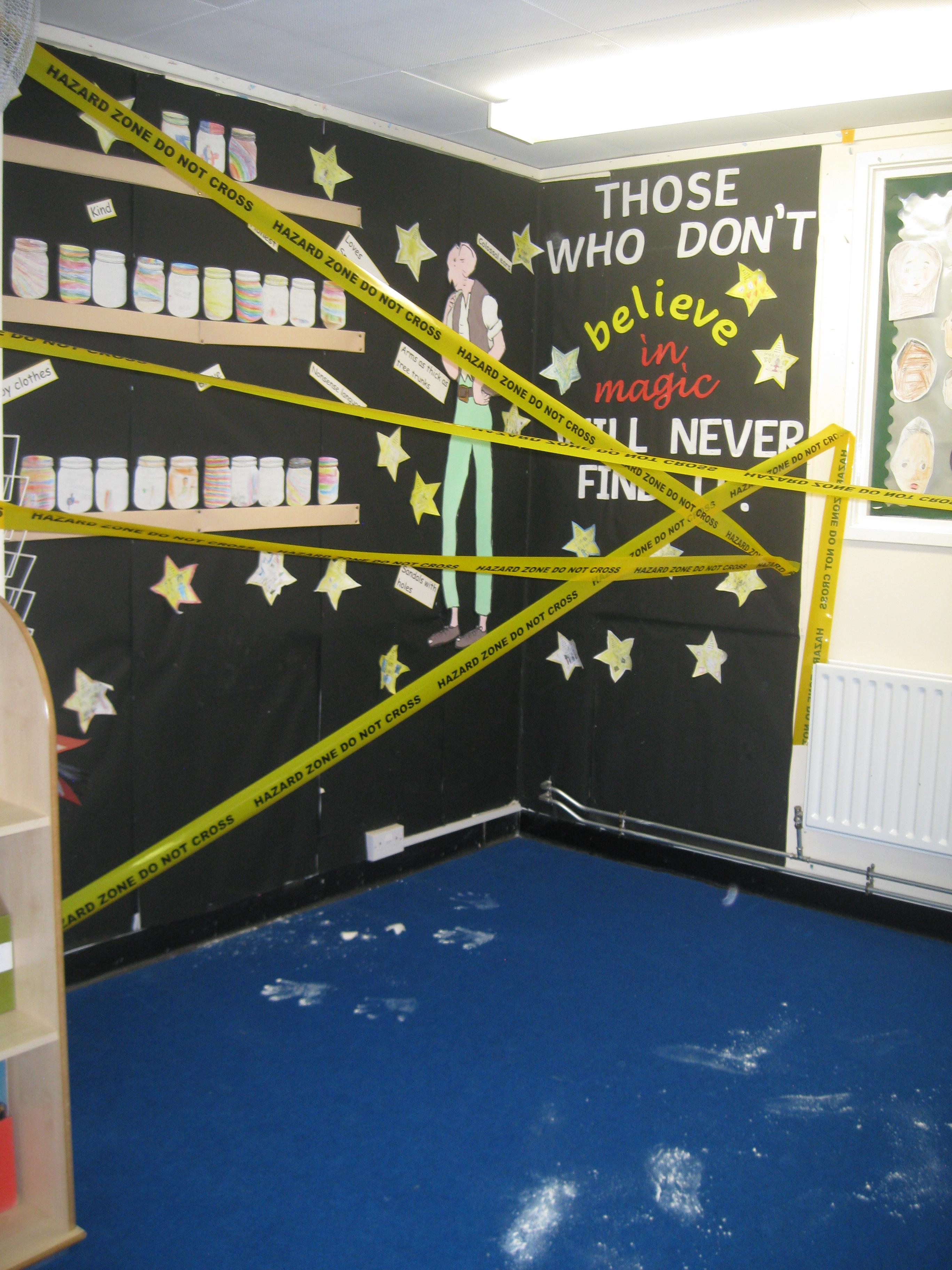 The children enjoyed writing newspaper reports describing what had happened.